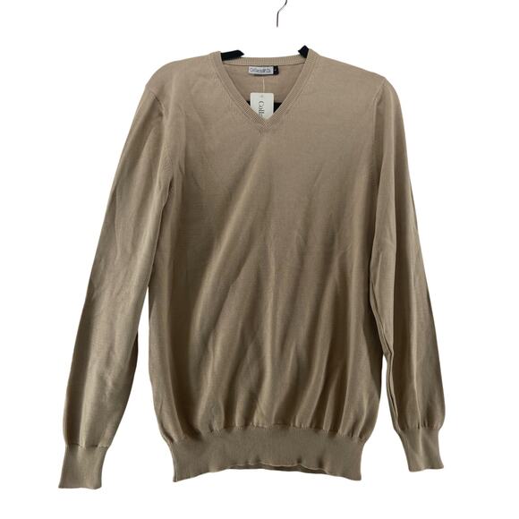 Collars & Co VNeck Cotton Sweater Size Large NWT